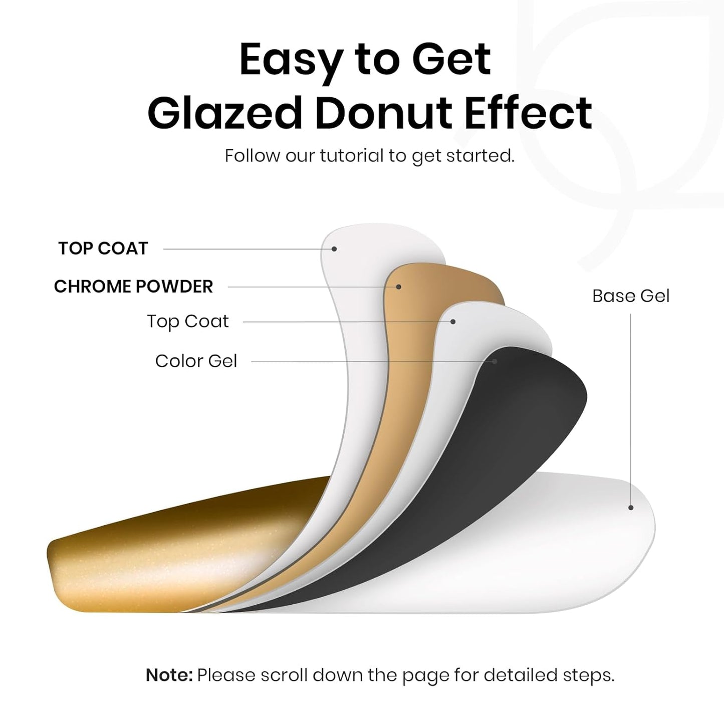 Beetles Beauty & Personal Care›Foot, Hand & Nail Care›Nail Art & Polish›Nail Art Accessories›Glitters Gold Chrome Powder for Nails Metallic Nail Polish 1g Chrome Nail Powder Mirror Effect Nail