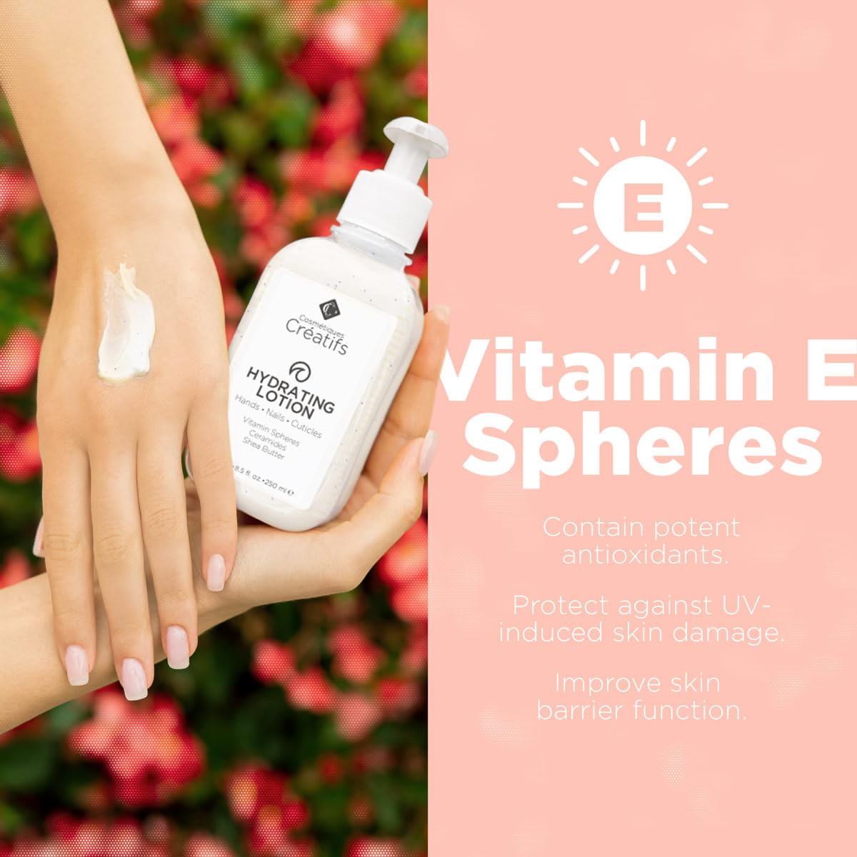 Hydrating Lotion for Dry Hands, Nails, and Cuticles, 8.5 fl. oz., Daily Moisturizing Skincare for Soft, Sensitive Skin with Shea Butter and Ceramides