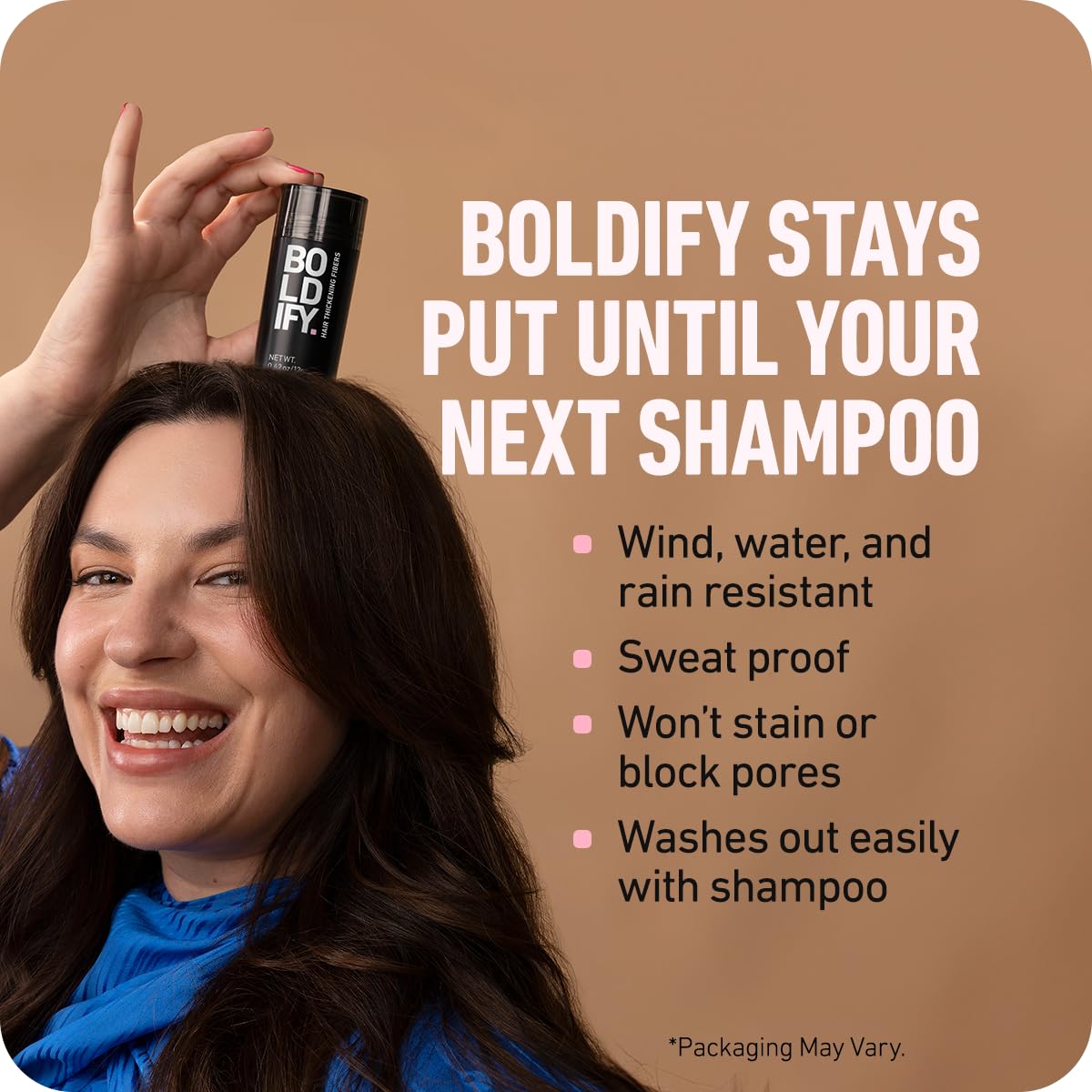 BOLDIFY Hair Fibers (28g) - Fill In Thinning and Fine Hair for an Instantly Fuller, Thicker Look - 14 Shades for Women & Men - Dark Blonde