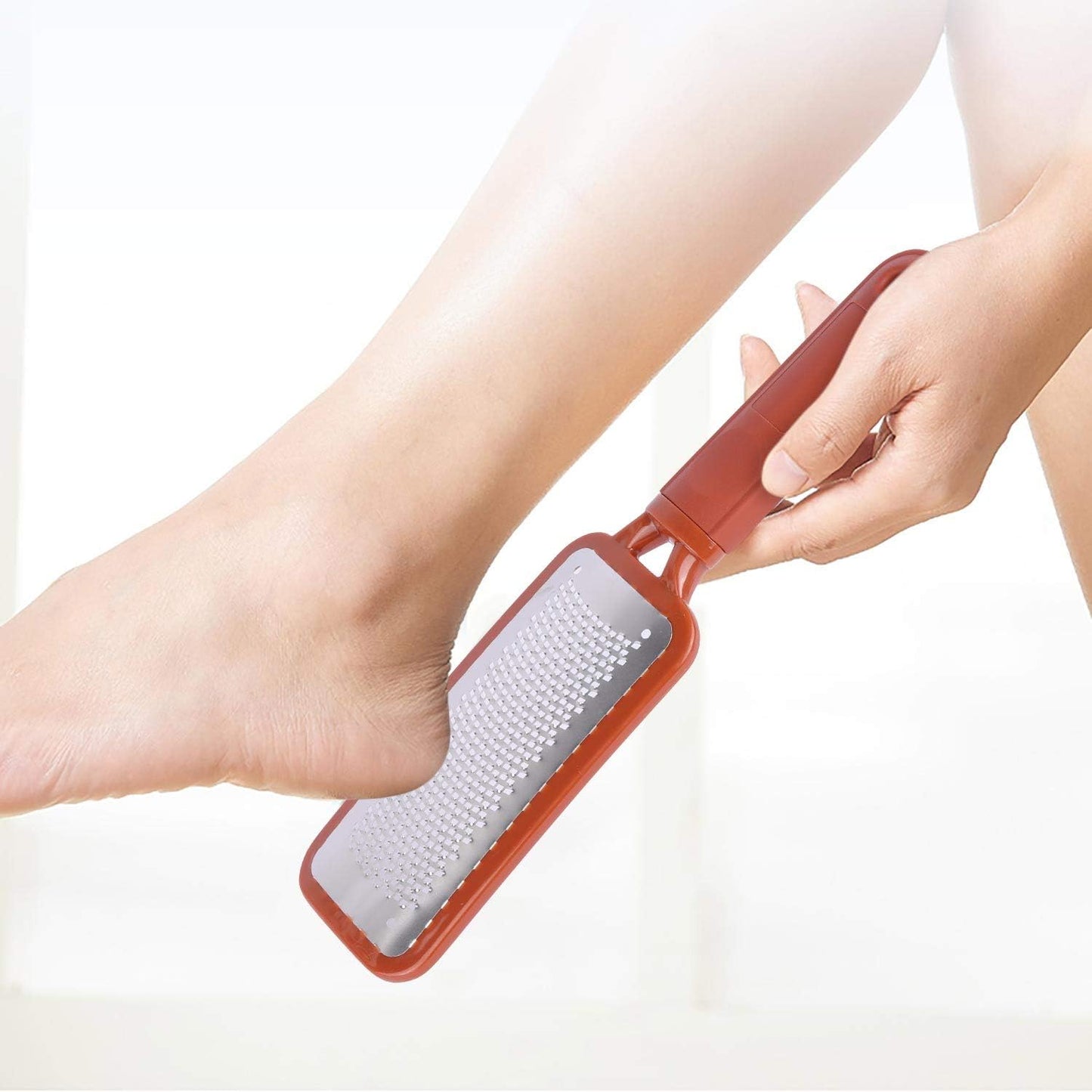 2 Pieces Colossal Foot Rasp Foot Files Callus Remover Foot Scrubber, Stainless Steel Feet Grater Heel File Foot Pedicure Tools for Dry Cracked Heels