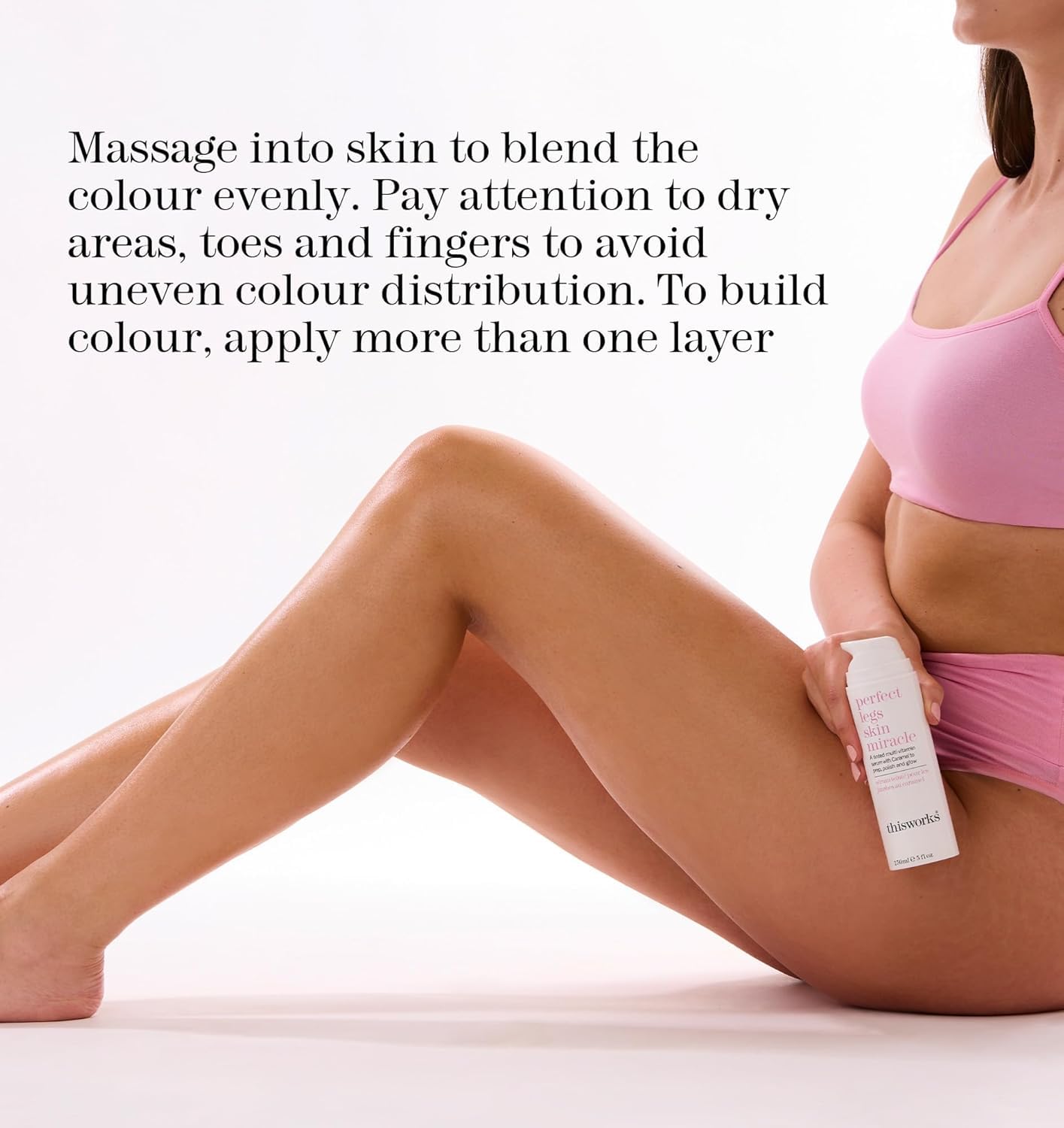 THISWORKS Perfect Legs Skin Miracle: Tinted Serum with Vitamin C & E for Radiant, Sun-Kissed Glow, Evens Skin Tone & Reduces Imperfections, 5 fl oz