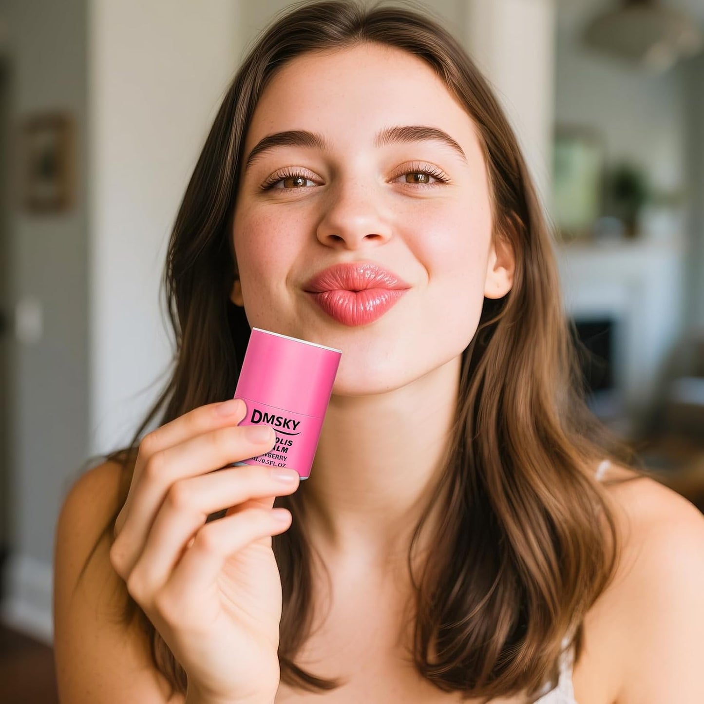 DMSKY Lip Sleeping Mask Set 8 Pack, Nourish and Hydrate Lip Butter with Shea Butter & Vitamin E, Lip Balm for Dry Lips, Gifts for Women