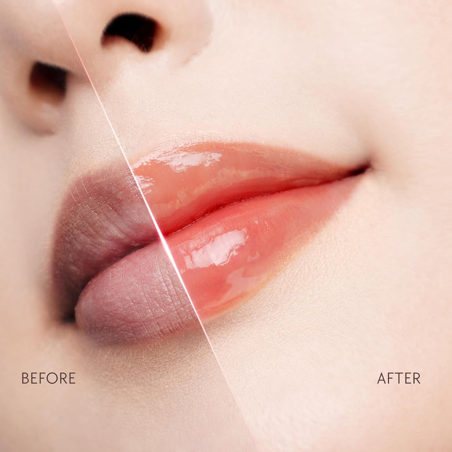 Hydrating Brightening Lip Serum, Nourishing Hydration Tinted Lip Stain, Plumping Lip Gloss with Polypeptide Squalane (02 Coral Rose)