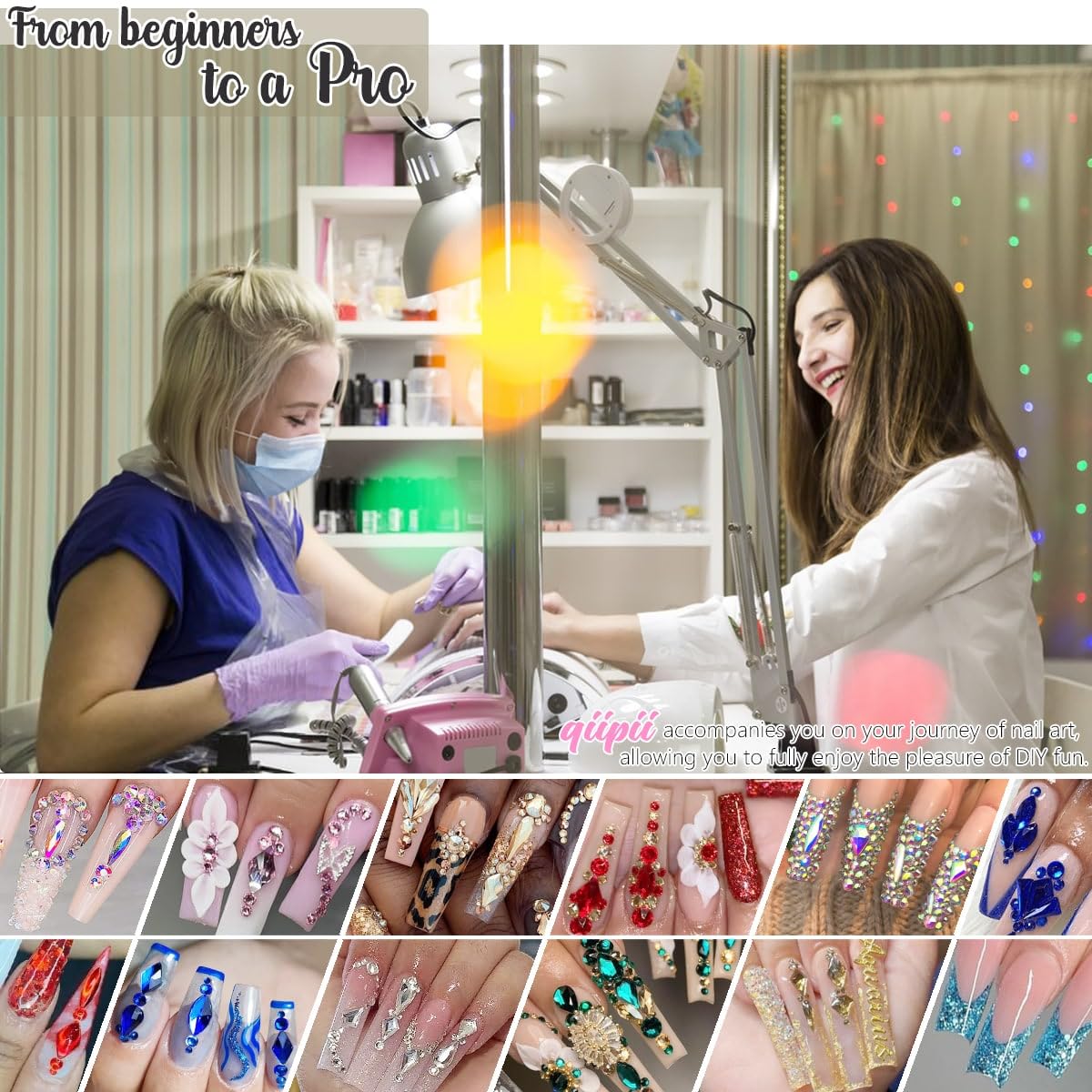 24 Styles Emerald Green Nail Rhinestones Multi Shapes Flatback Crystals Gems Round Beads K9 Glass Stones Diamonds Jewels Nail Art Charms Supplies for Nails Face Eyes Makeup Crafts Clothes Shoes