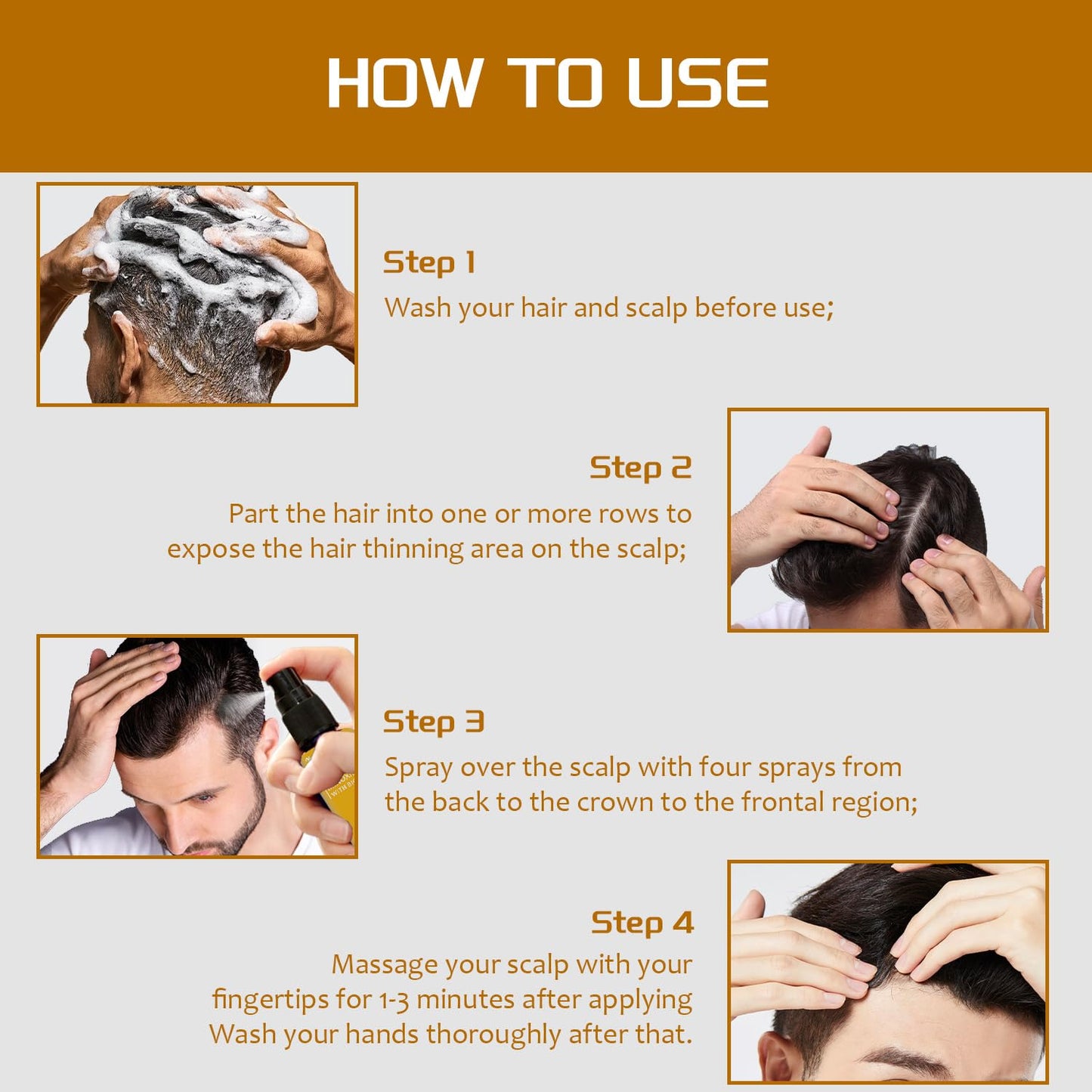 100ml 5% Minoxidil Spray with Biotin - Regrowth Treatment for Men & Women, Promotes Thicker, Stronger, Fuller Hair, Prevents Hair Loss, Minoxidil for Men Hair & Beard, Minoxidil for Women Hair Growth