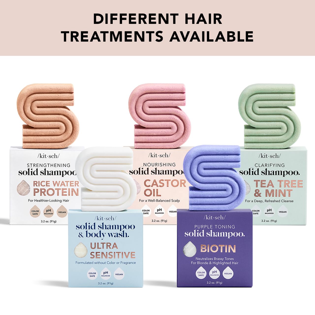 Kitsch 2-in-1 Shampoo Bar and Body Wash - Ultra Sensitive, Vegan & Natural, 5-Ingredient Formula Bar Soap for Hair & Body - Scent-Free, Paraben-Free - For Sensitive Scalp & Skin - 3.2 oz