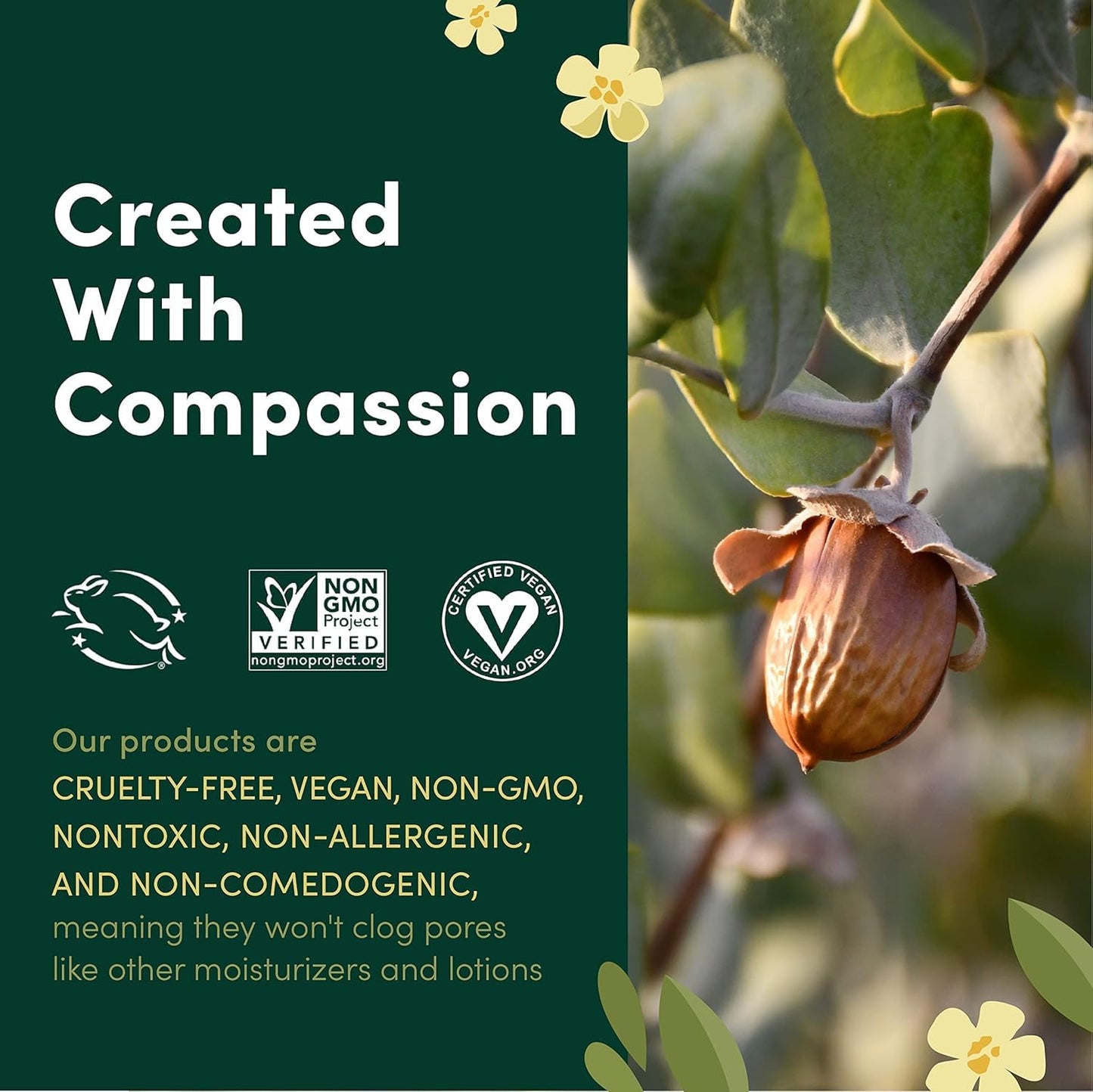 HobaCare Hexane Free Jojoba Oil for Nails & Cuticles, Dry Skin, Beard Care, Scalp Massage Therapy – Mini Travel Size Pure Unrefined Natural Carrier Oil for Skincare, Shaving, Hair Treatment (4.22 oz)