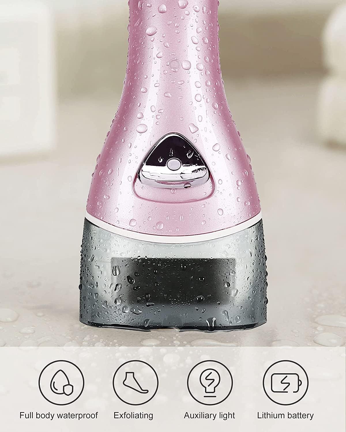 Electric Foot Callus Removers Rechargeable,Portable Electronic Foot File Pedicure Tools, Electric Callus Remover Kit,Professional Pedi Feet Care Perfect for Dead,Hard Cracked Dry Skin(Pink)