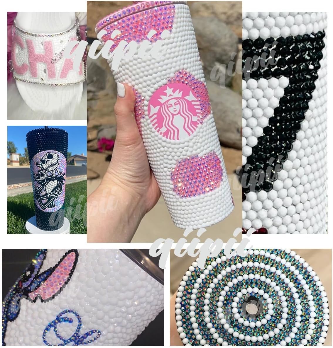 Pure Black Resin Rhinestones w B7000 Jewelry Glue for Bedazzling Crafting 3mm 4mm 5mm 6mm Flatback Jelly Stones Bulk Diamonds Gems Charms for Nails Face Eyes Makeup Body Tumblers Decor Crafts