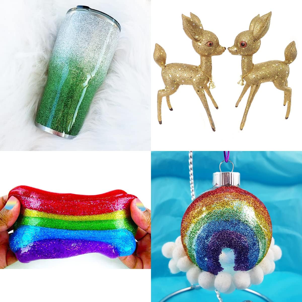 Holographic Extra Fine Glitter Powder, 100g Craft Glitter for Epoxy Resin, Iridescent Sequins, Loose Glitter for Face Body Hair Eye, Cosmetic Glitter for Festival Decoration (Laser Gold)