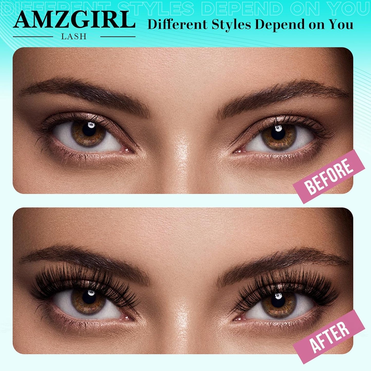 Lash Clusters Kit 200PCS 50D Eyelash Extension Kit D Curl Wispy Eyelash Clusters DIY Natural Individual Lashes Kits Lashes Extensions Kit with Lash Bond and Remover Eyelash Tweezer at Home(White Bond)