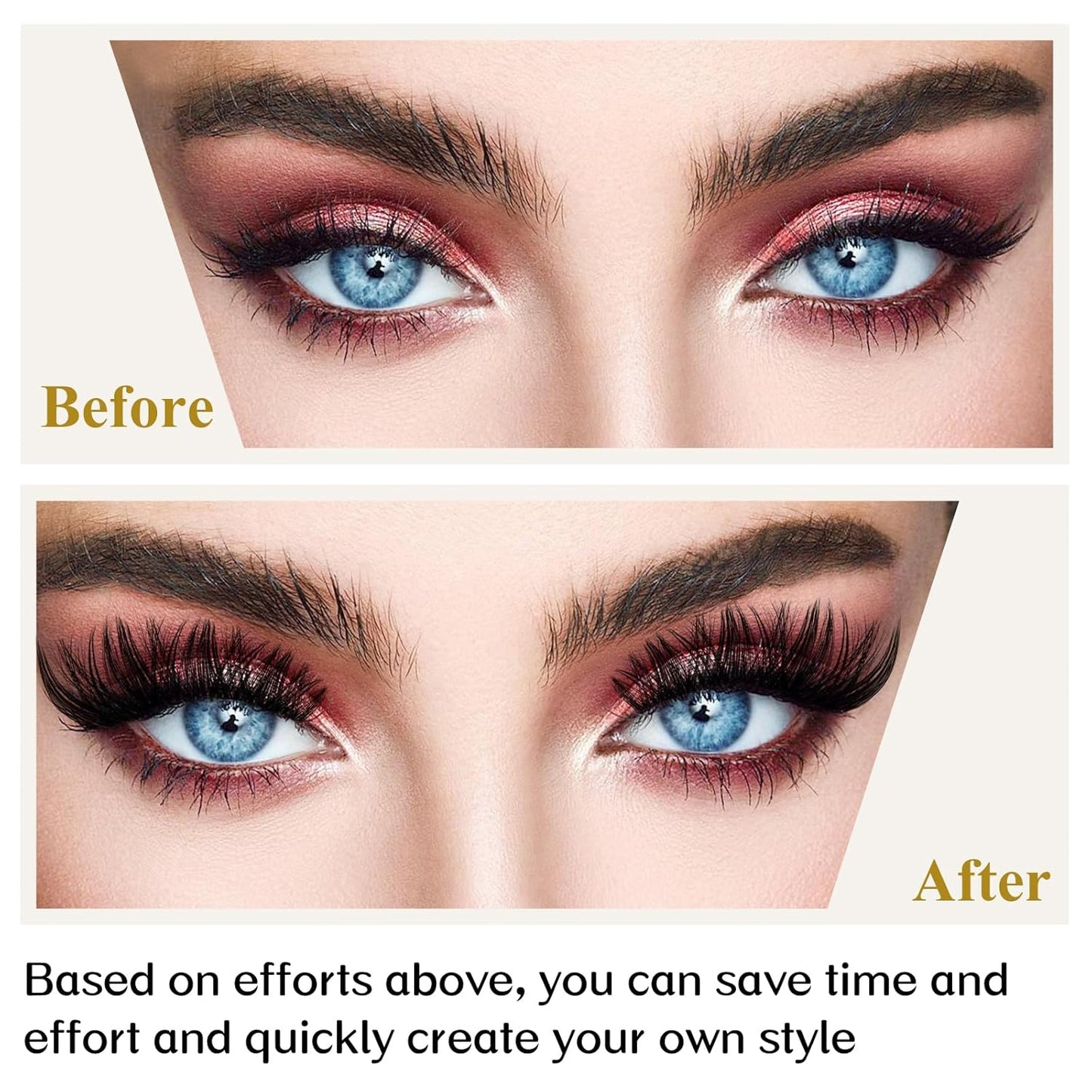 B&Qaugen Lash Clusters D Curl 12mm DIY Eyelash Extensions 72 Clusters Lashes Eyelash Clusters Eyelash Extensions Volume Wispy Individual Lash Clusters at Home Lash Extensions (B29,D-12mm)