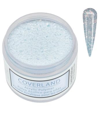 Tones Coverland Acrylic Nail Powder "Crushed Ice" - Limited Edition Acrylic Powder for Nail Design, Sculpting, and Masking Nail Bed Imperfections - Professional Acrylic Nail Supplies - (1.5 Oz)