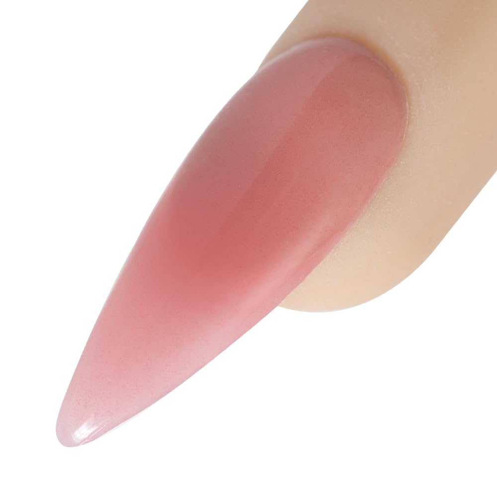 Young Nails Acrylic Cover Powder - Self-Leveling Acrylic Nail Powder, Clear Nude Pink White Acrylic Powder for Nail Extenstion, Professional Grade, Superior Adhesion, Color - Flamingo, 85g