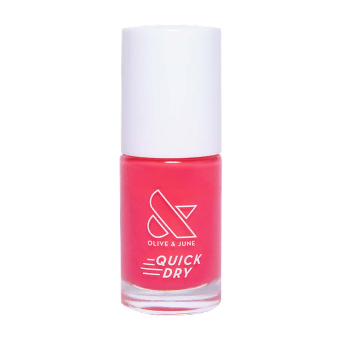 Olive & June Quick Dry Nail Polish | Instant Fast-Drying Smudgeproof Color | 15-free Vegan Cruelty-Free Formula | Lasts up to 5 Days | Salon-Quality Manicure Pedicure at Home |Pomodoro Tomato Red-Pink