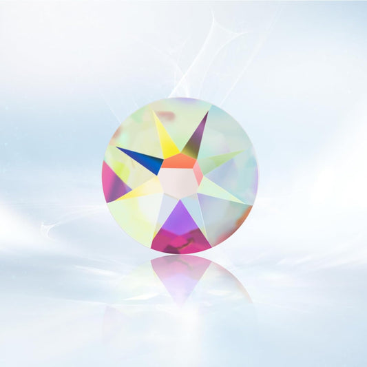 Novani Crystal AB Rhinestones 1440pcs Flat Back Round Rhinestone Style 2088 Sparkly Crystal Gemstones for Nail Art and Crafting SS6,1.9-2.0mm