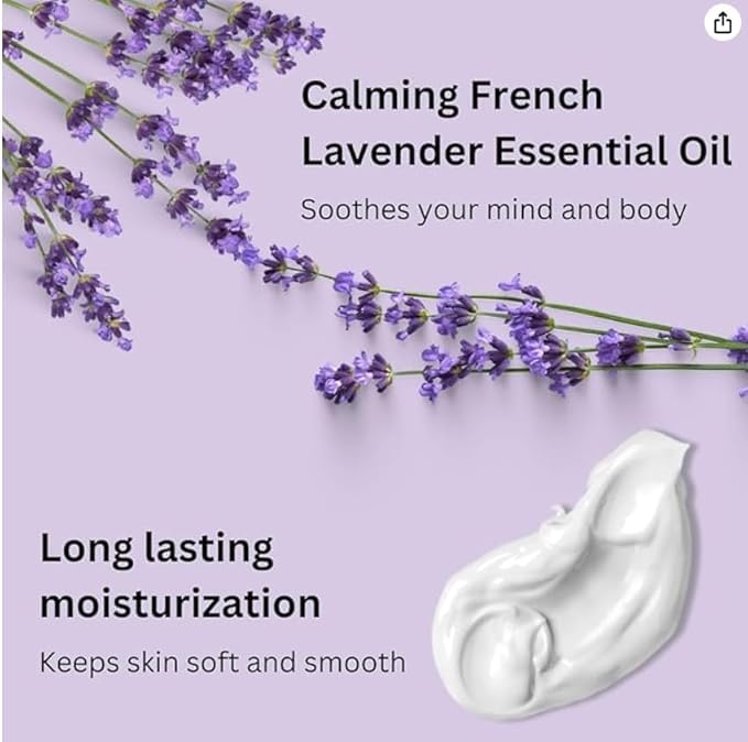 RaGaNaturals Calming Lavender Hand & Body Cream for Dry to Very Dry Skin - All Natural Vitamin E Face Cream to Deliver Healthy-Looking Glow -Non Toxic, Vegan Lavender Lotion for Women, Men, Baby -8 Oz