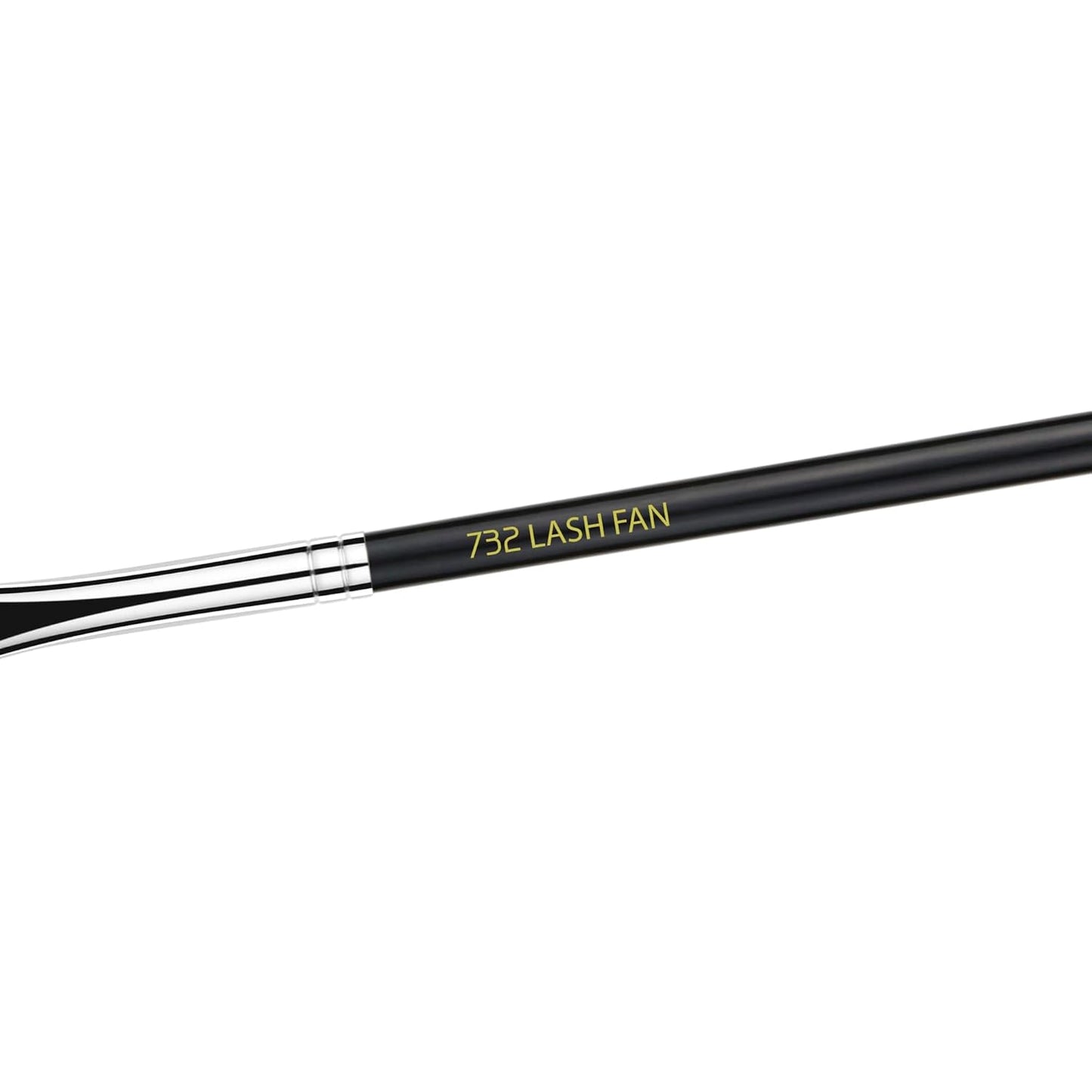 Bdellium Tools Professional Makeup Brush - Maestro Series 732 Mascara Fan - With Soft Synthetic Fibers, For Applying Mascara (Black, 1pc)