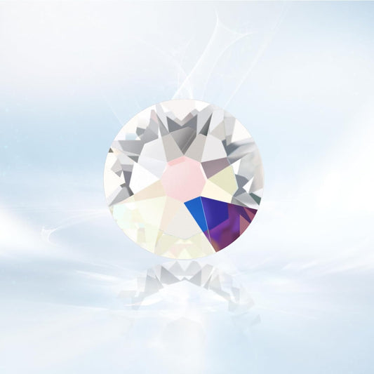 Novani Transparent AB Rhinestones 1440pcs Flat Back Round Rhinestone Style 2088 Sparkly Crystal Gemstones for Nail Art and Crafting SS20,4.6-4.8mm