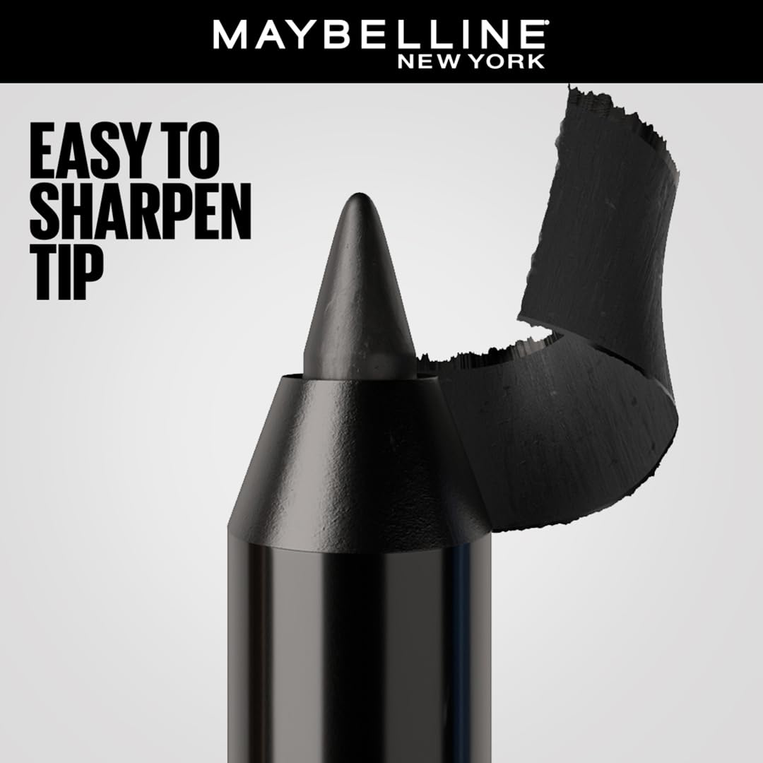 MAYBELLINE New York Tattoo Studio Long-Lasting Sharpenable Eyeliner Pencil, Glide on Smooth Gel Pigments with 36 Hour Wear, Waterproof Rose Quartz 0.04 oz