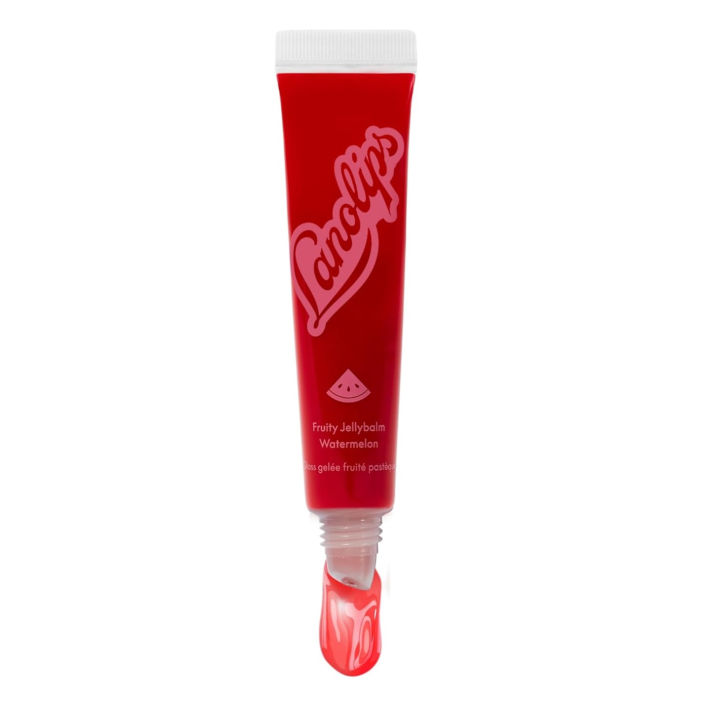 Lanolips Fruity Jellybalm - Tinted Lip Balm to Deepen, Brighten & Enhance - Moisturizing Lanolin Lip Balm & Jelly Lip Gloss - Everyday Lip Makeup - Watermelon (10g / 0.35oz)