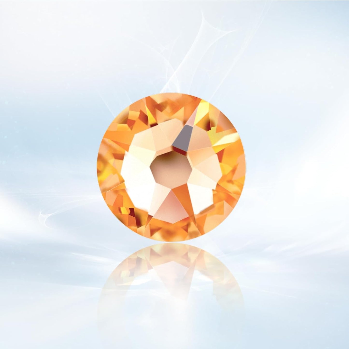 Novani Champagne Rhinestones 1440pcs Flat Back Round Rhinestone Style 2088 Sparkly Crystal Gemstones for Nail Art and Crafting SS20,4.6-4.8mm