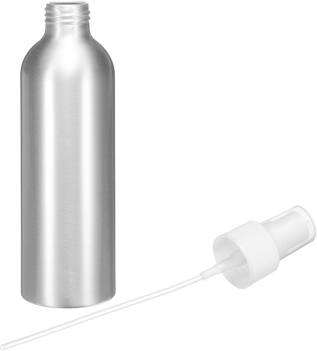 HARFINGTON Aluminum Fine Mist Spray Bottles 200ml/6.7oz Metal Small Liquid Alcohol Refillable Travel Container with White Plastic Nozzle Cap for Perfume Skincare Cosmetic Storage Bottle