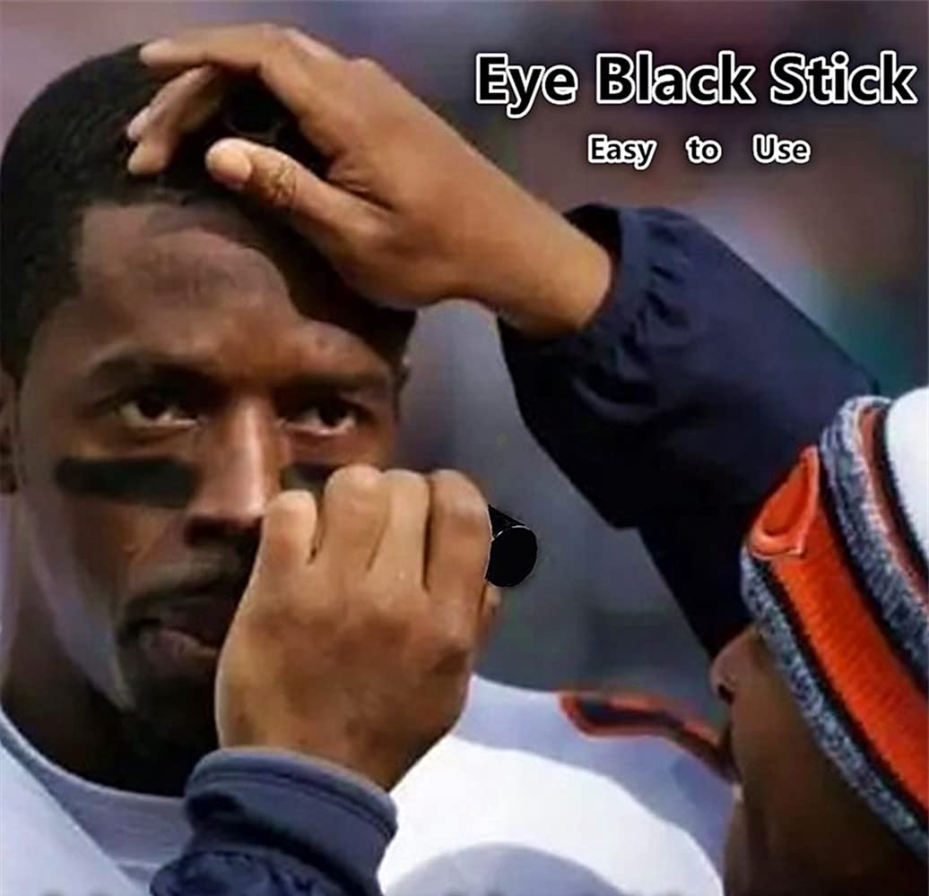 Go Ho 3 PCS Red Black and Blue Cream-Blendable Stick - 3 Colors Eye Black Face Paint for Softball/Baseball,Safe Facepaint Nose&Lip Smacking for Halloween SFX Makeup