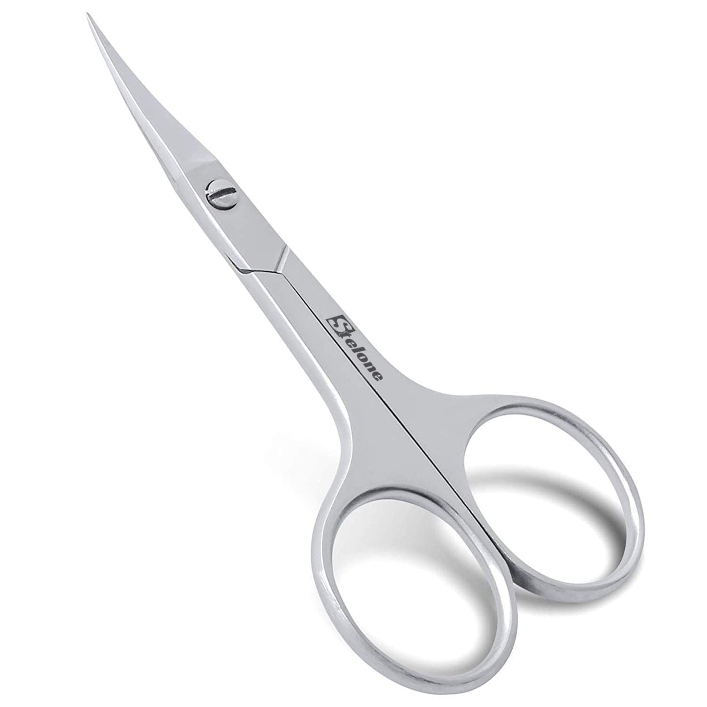 Multi Purpose Eyebrow Scissors Stainless Steel Curved Blade Cuticle Scissors for Manicure and Cosmetic, Brow Scissors for Facial Hair & Eyelash Trimming