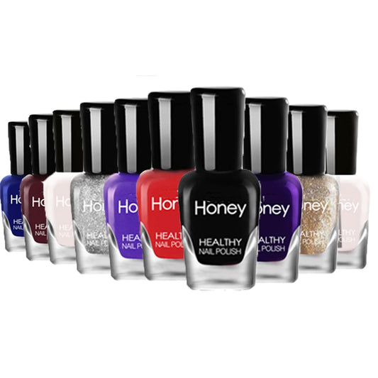 10 Bottles Easy Peel off Nail Polish Set Quick-drying, Non-Toxic Nail Polish - DIY Water Based Nail Polish Kit with Top Base Coat Nail ecoration products for Women Girls