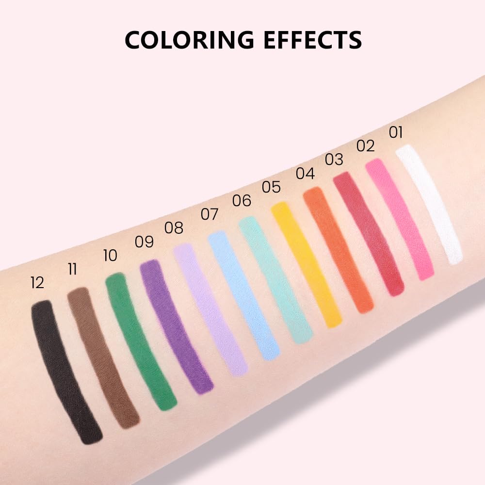 evpct Light Purple Eyeliner Pencil for Eyes, Voilet Purple Colored Eye Liner Pencil Makeup Waterproof Smudge Proof, Colored Gel Waterline Eyeliner Liquid Face Eye Paint Stick Lipstick Halloween Makeup