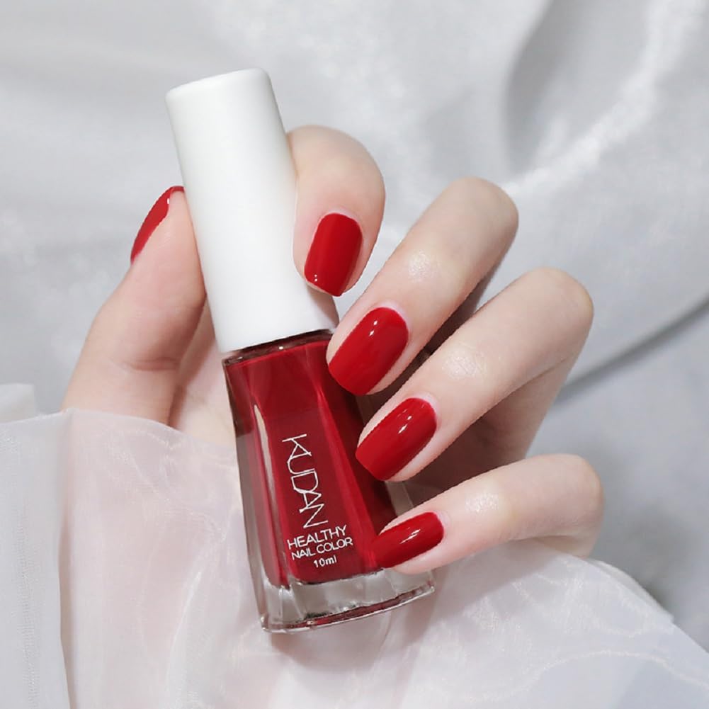 Nail Polish set - Nail Lacquer Quick Dry, Full Size, Vibrant, Colorful, Trendy, Glitter, Glossy, Metallic, Matte Nail Art Nail Shades (N23 Western Bordeaux, 52g)