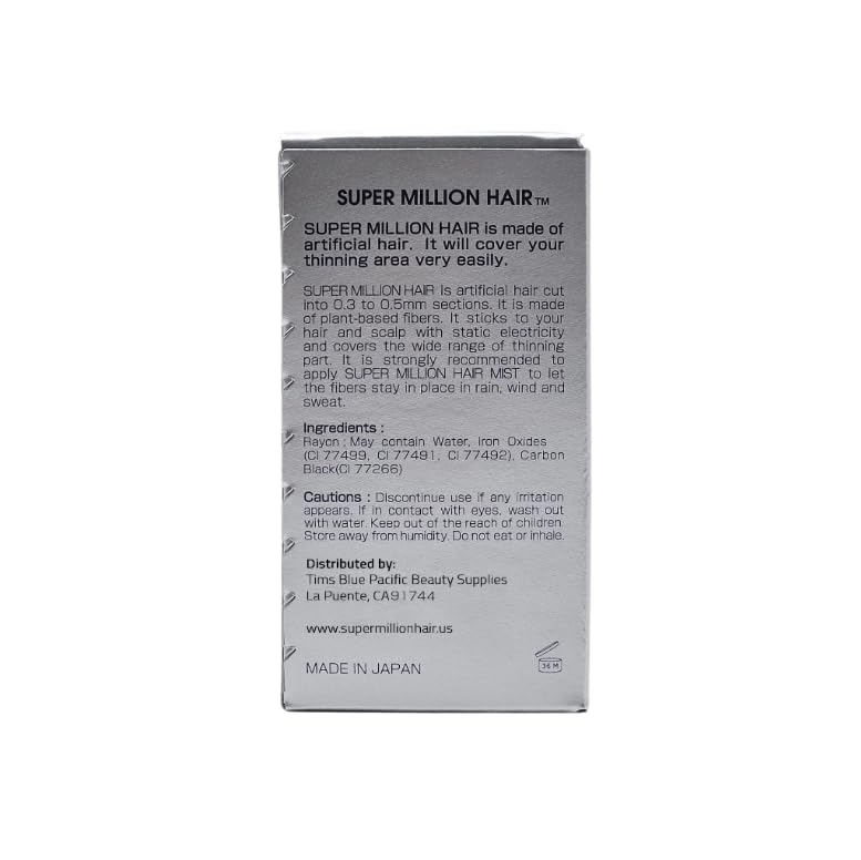 SMH Plant-Based Hair Fibers MADE IN JAPAN – Instantly Conceals Thinning Hair –Long-Lasting, Natural Look – Sweat, Water & Wind Resistant – For Men & Women (10g, Auburn)