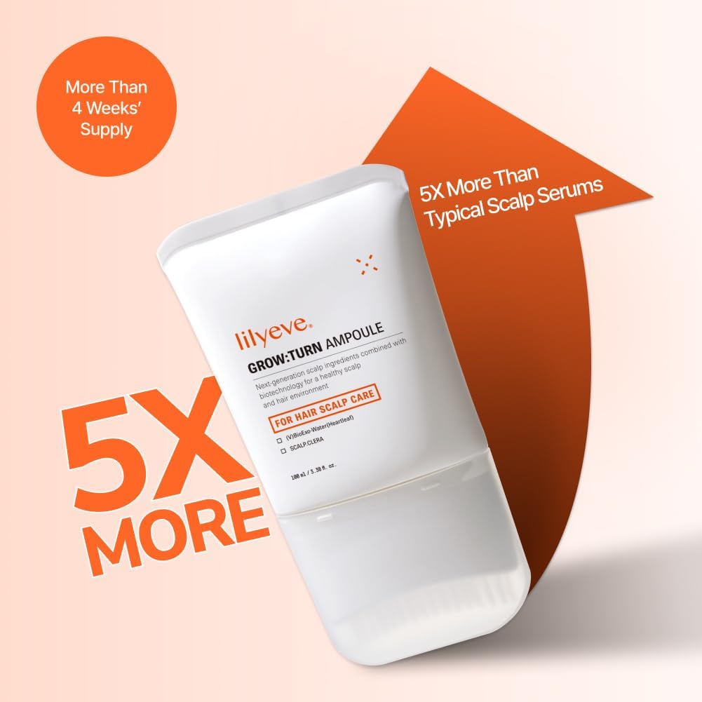 Growturn Hair Growth Serum with Built in Brush for Hair Growth & Thickening | Treatment for Thinning Hair, Hair Loss | Low Irritation, Fragrance-Free, Sulfate & Paraben-Free, 3.38 fl. oz. (Pack of 2)