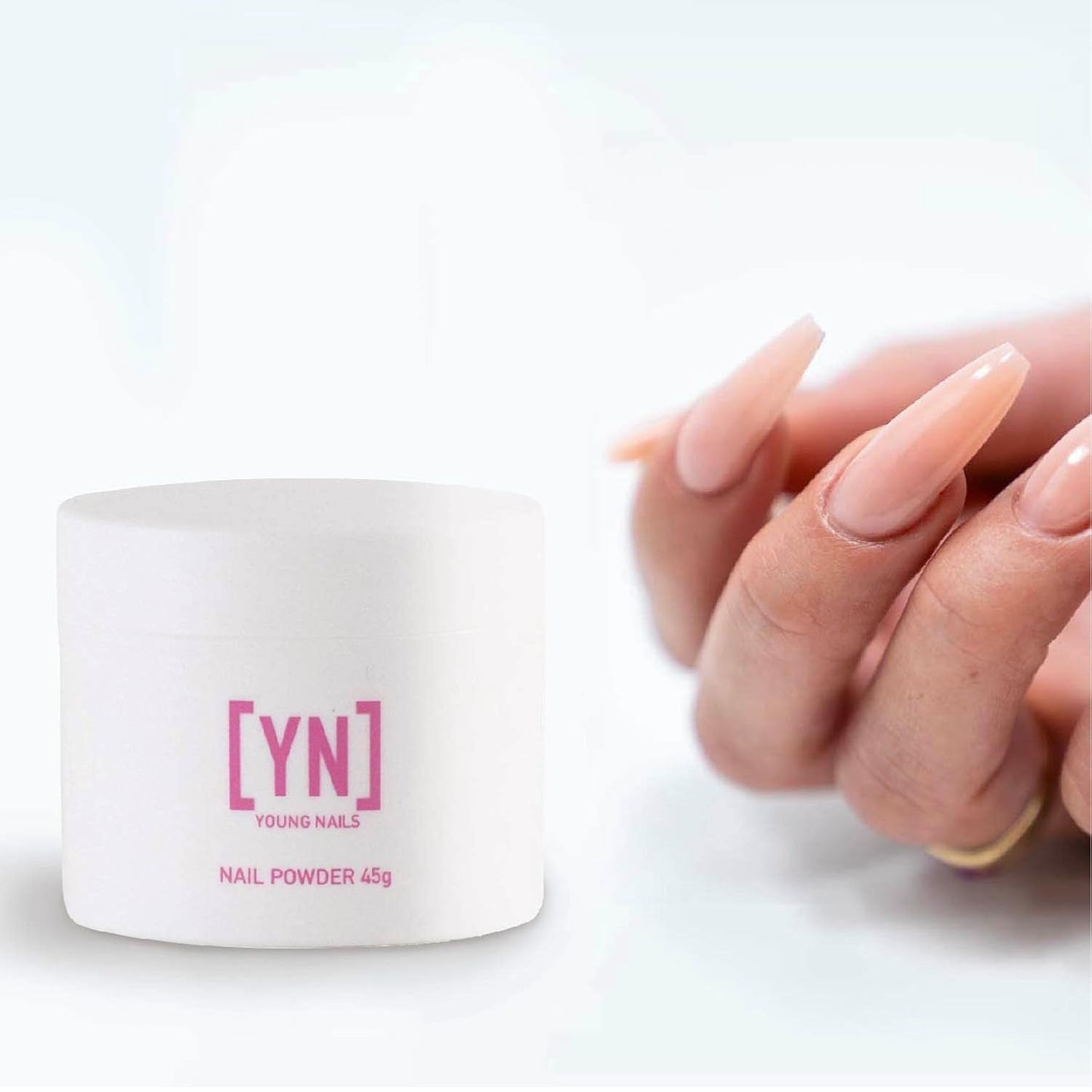 Young Nails Acrylic Powders, Cover - Created for a flawless consistency and superior adhesion - Cover Powder Begins to set in 75 seconds - Available in 45 gram, 85 gram, and 660 gram size options