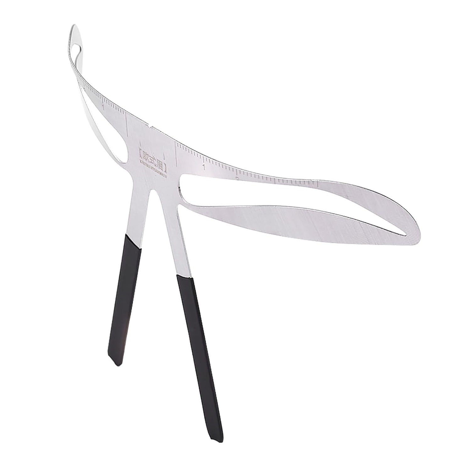 Eyebrow Mapping Tool,Eyebrow Patterns DIY Stencil, Stainess Steel Eyebrow Ruler Measurement Microblading Permanent Gold Ratio Positioning Tool(European Eyebrow)