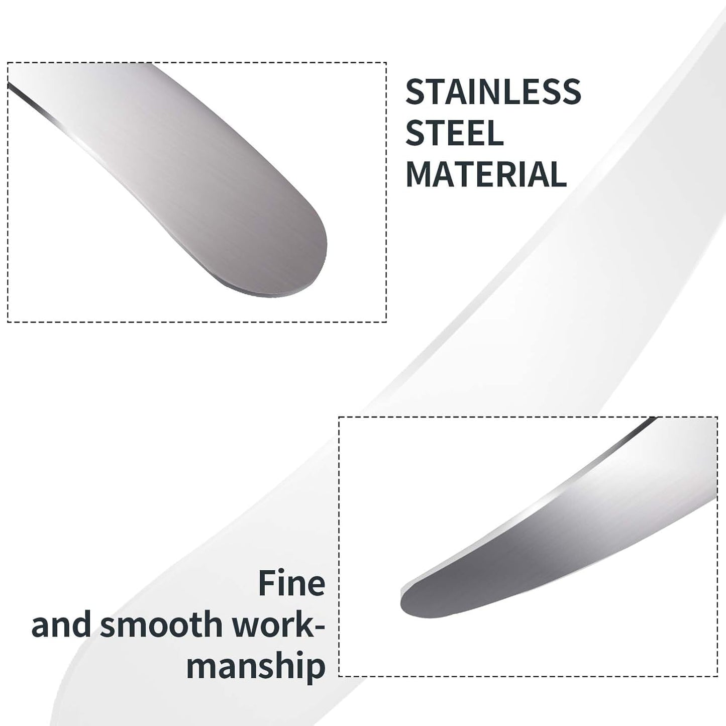 2Pcs Mini Metal Cosmetic Spatulas, Makeup Spatulas, Skincare Spatula, Cream Spatula, Beauty Accessories for Mixing and Sampling Plant Masks, Skin Care Creams, Eye Cream, Essences(Style 2)