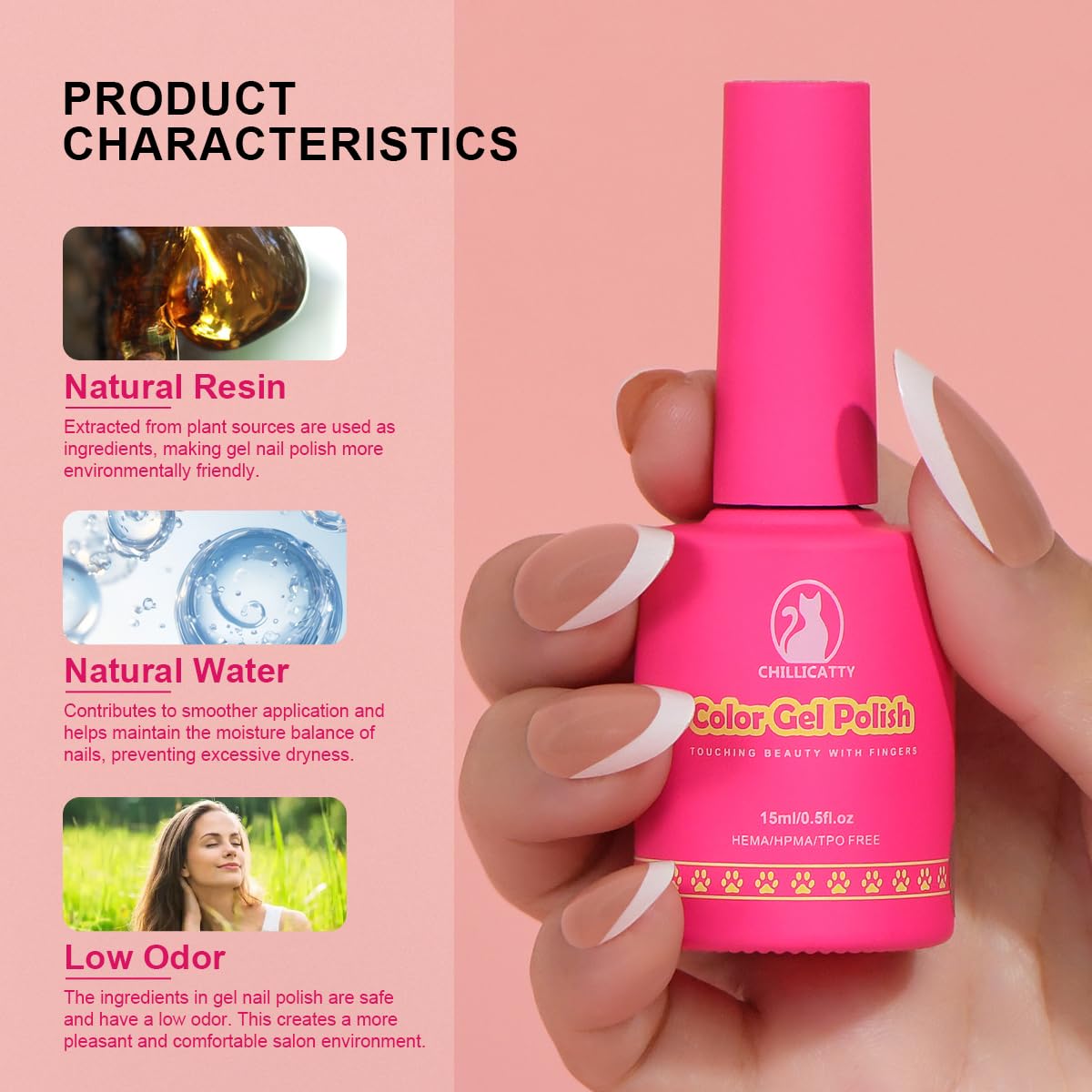 Holographic Glitter Gel Nail Polish, HEMA HPMA TPO Free, Lav-Blue Sparkle Shimmer, Need UV Lamp Long Lasting Salon Perfect Gel Nail 15ML for Women (BJ-002)