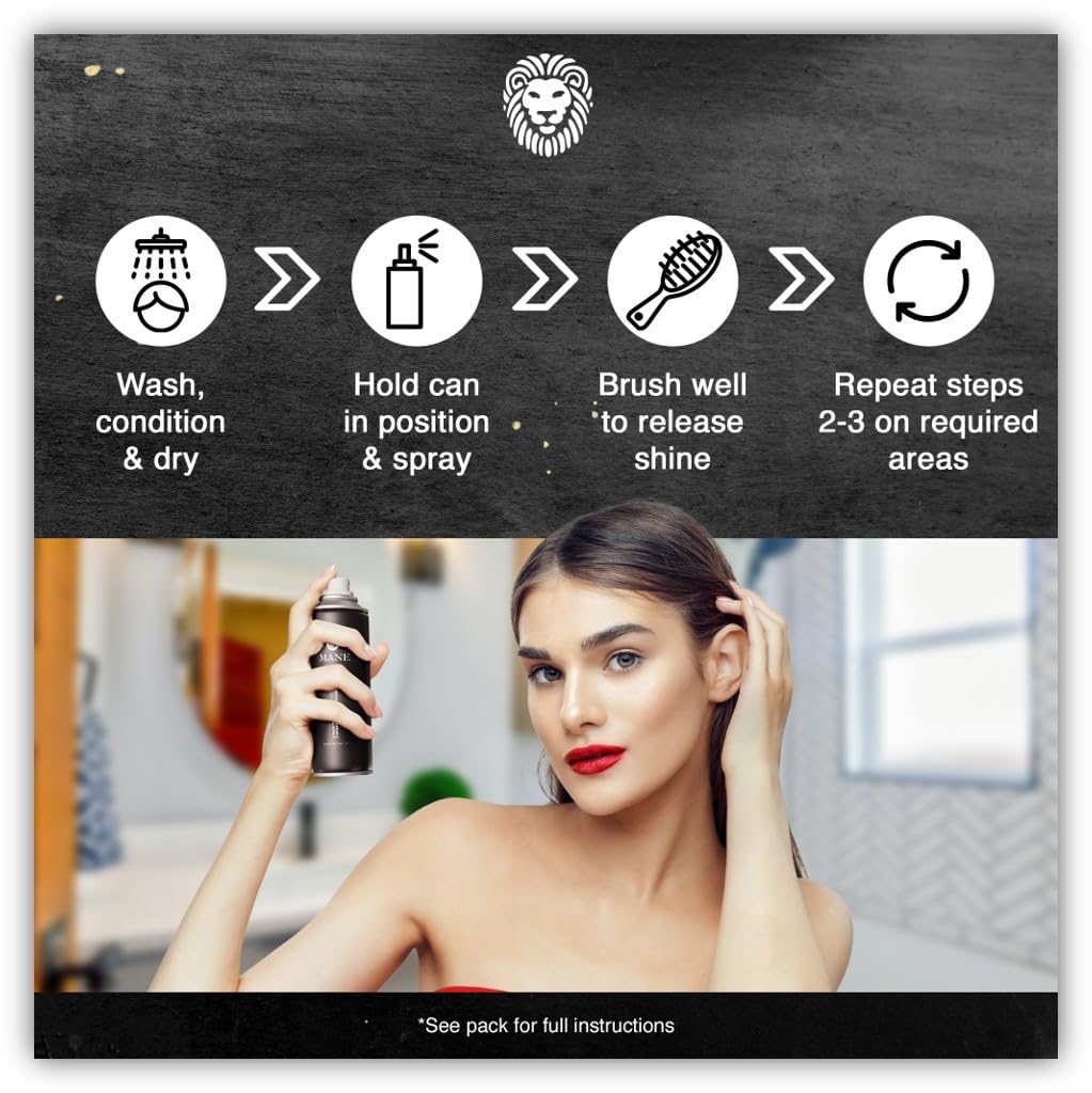 Hair Thickening Fiber Spray by Mane (200 ml, Light Blond)