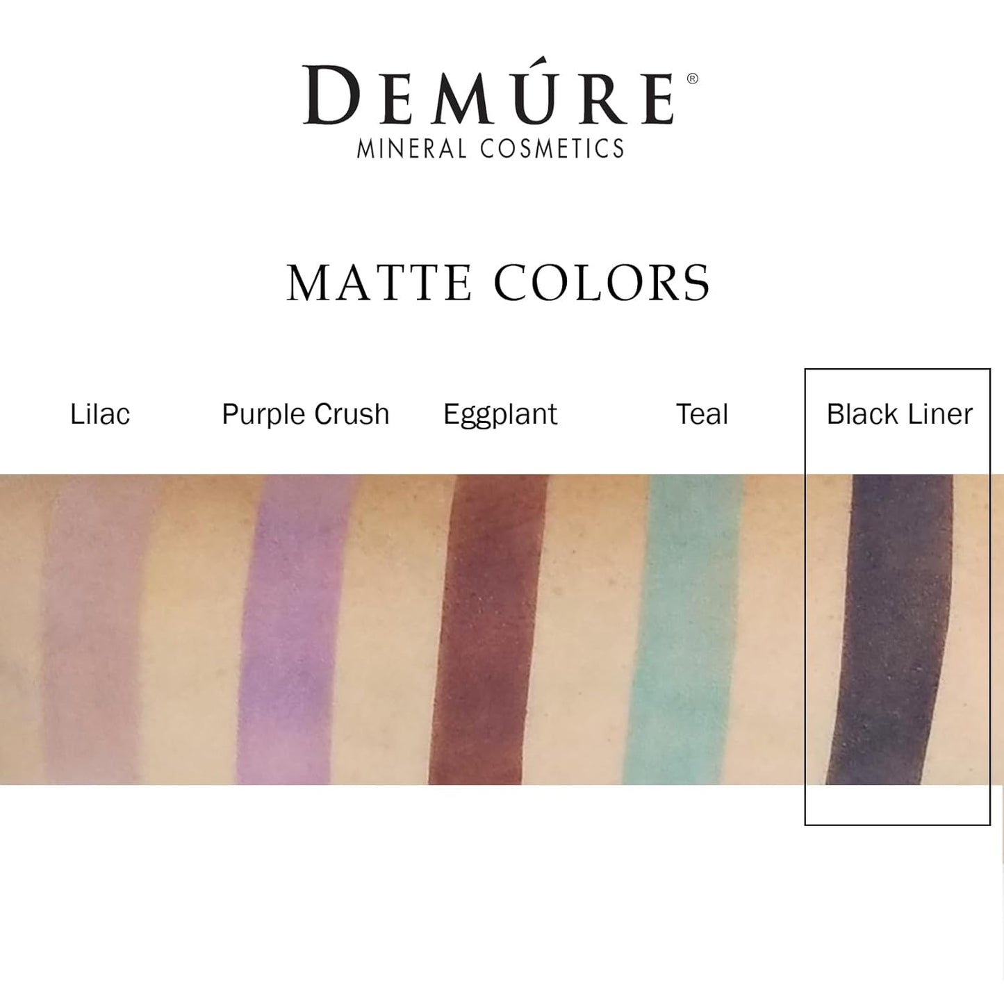 Demure Mineral Make Up (Black Liner) Eye Shadow, Matte Eyeshadow, Loose Powder, Eye Makeup, Professional Makeup
