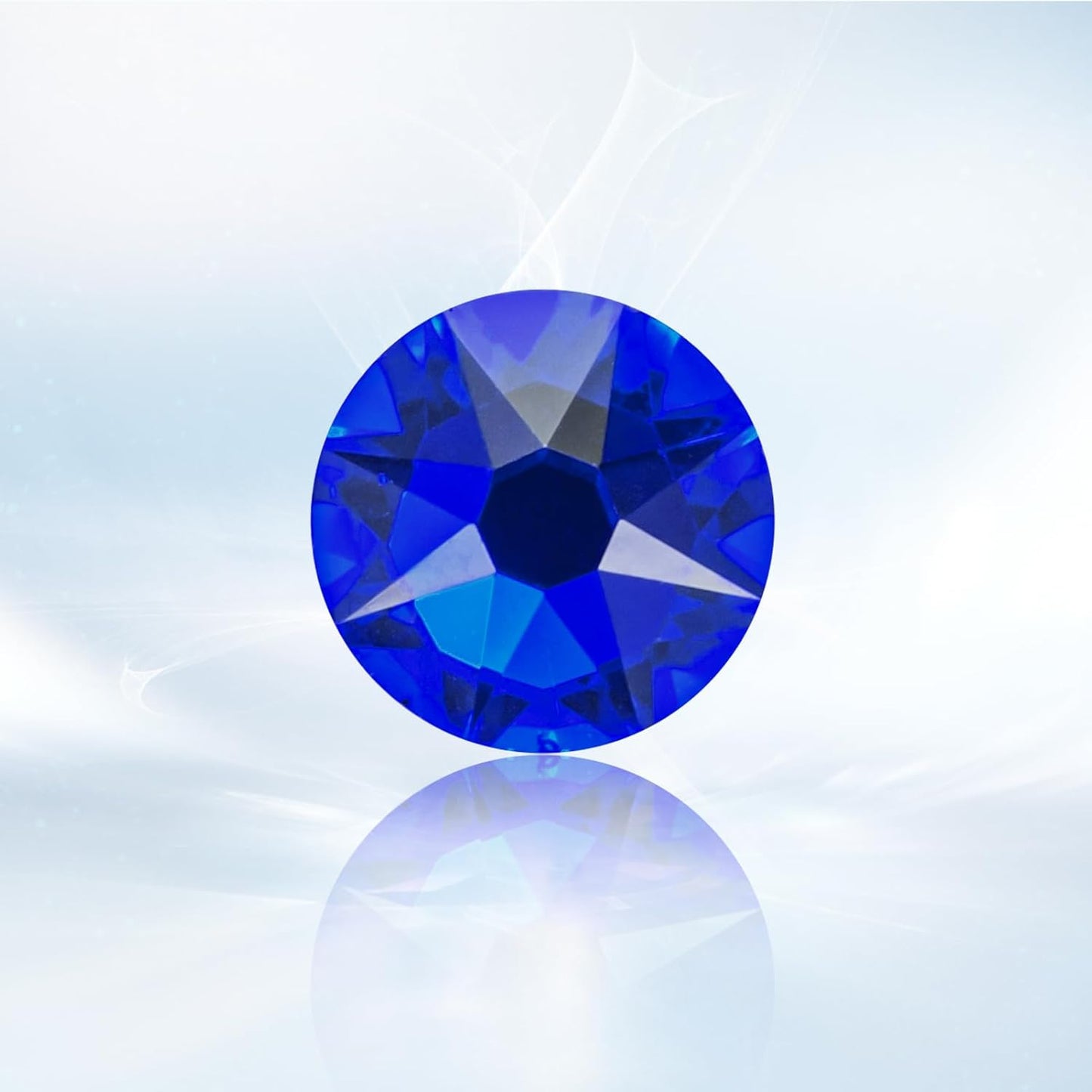 Novani Sapphire/Royal Blue Rhinestones 1440pcs Flat Back Round Rhinestone Style 2088 Sparkly Crystal Gemstones for Nail Art and Crafting SS16,3.8-4.0mm