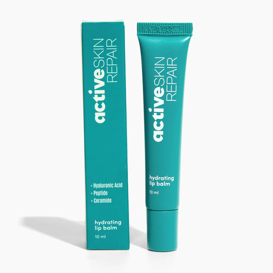 Active Skin Repair Hydrating Lip Balm for Dry Lips, EWG Certified Long-Lasting Moisturizing Lip Balm with Hyaluronic Acid, Peptides, and Ceramides, 10 ml.
