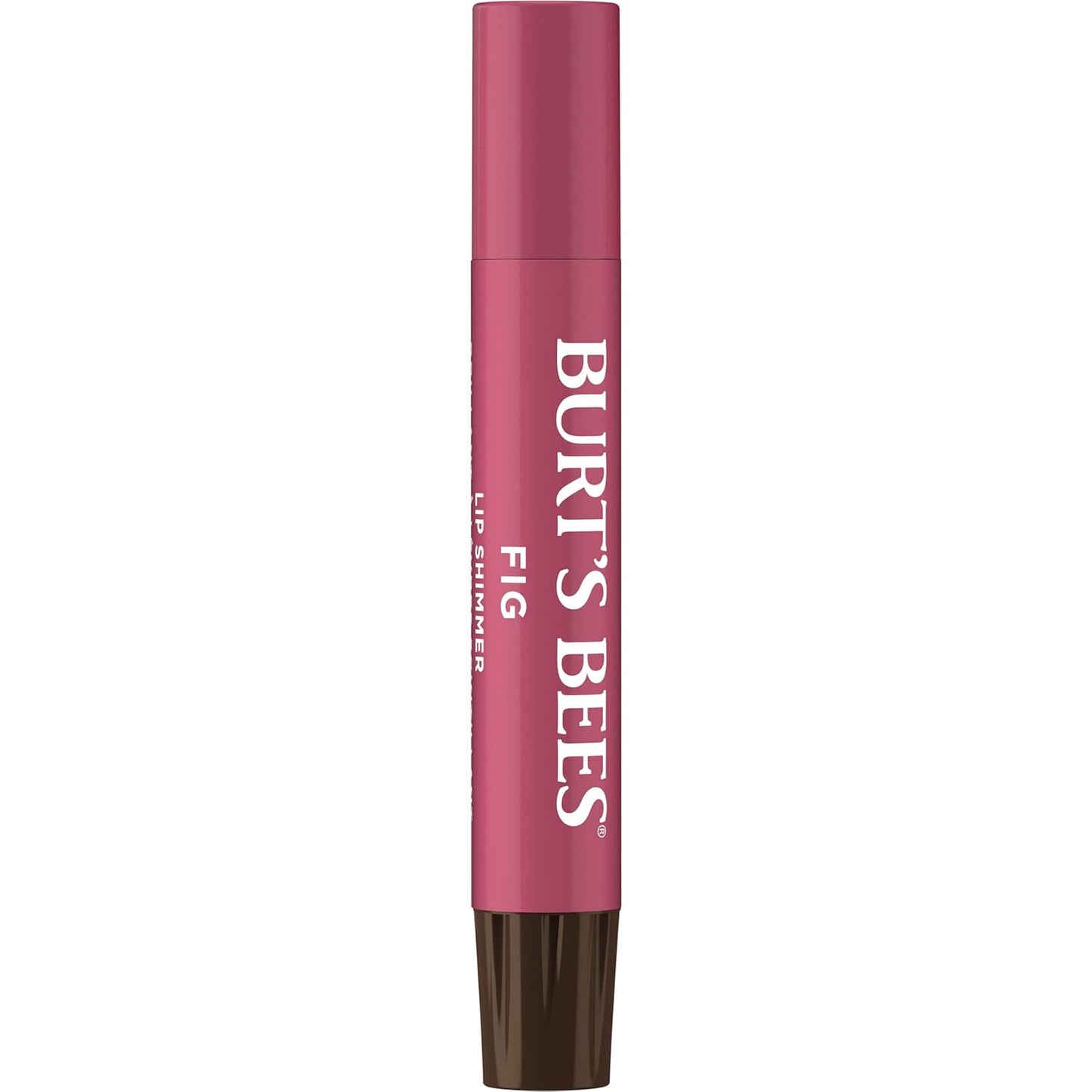 Burt's Bees Shimmer Lip Tint Set, Tinted Lip Balm Stick, Moisturizing for All Day Hydration with Natural Origin Glowy Pigmented Finish & Buildable Color, Fig (4-Pack)