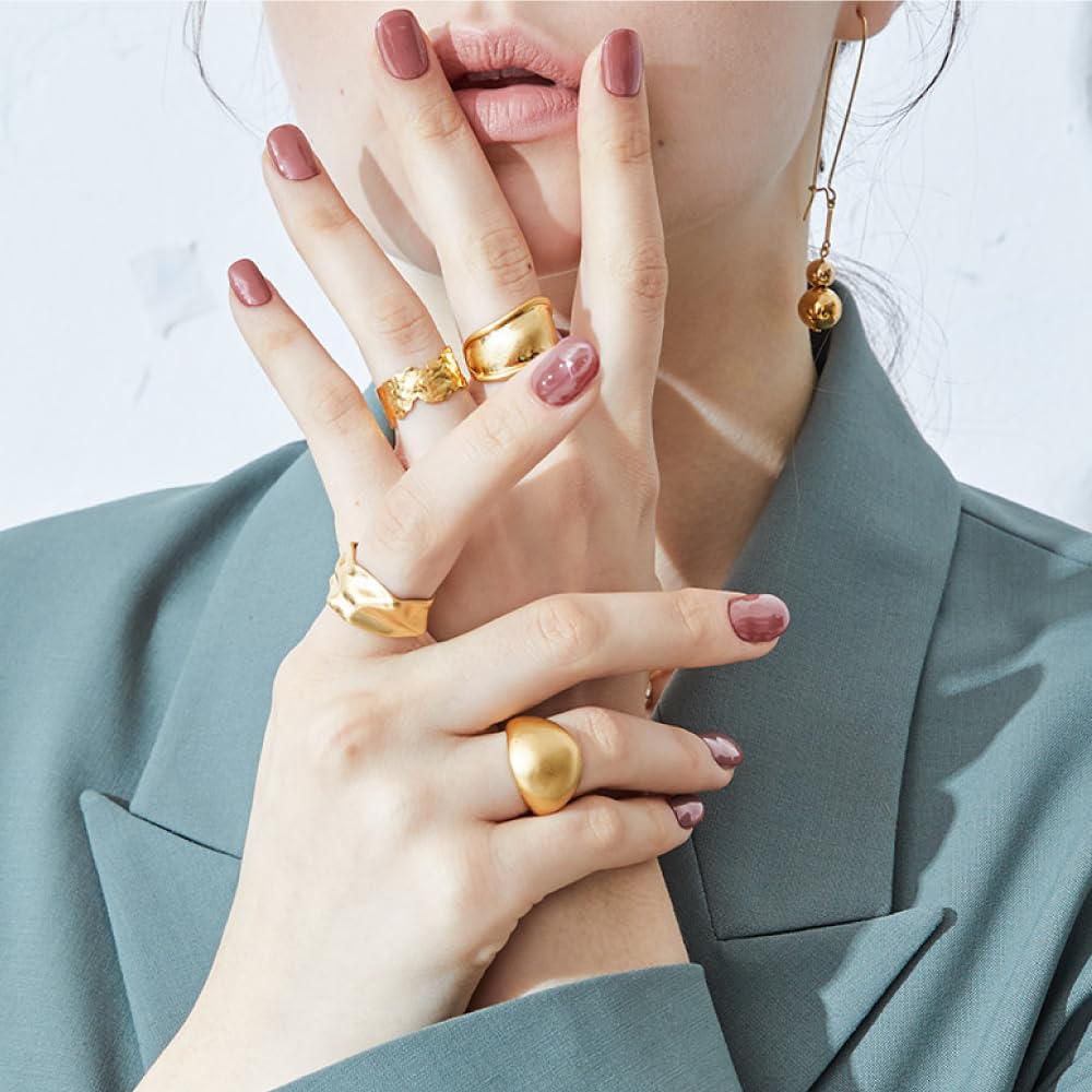 ohora Semi Cured Gel Nail Strips (N Brick) - Brown, Solid, Works with Any UV/LED Lamps, Salon-Quality, Long Lasting, Easy to Apply & Remove - Includes 2 Prep Pads, Nail File & Wooden Stick