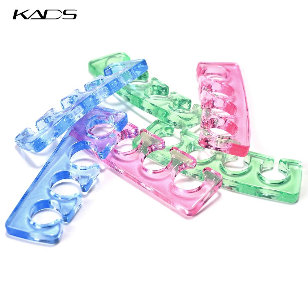 KADS 2pcs/pair Silicone Toe Separator Nail Art Manicure Finger Feet Care Braces Supports Nails DIY Tools
