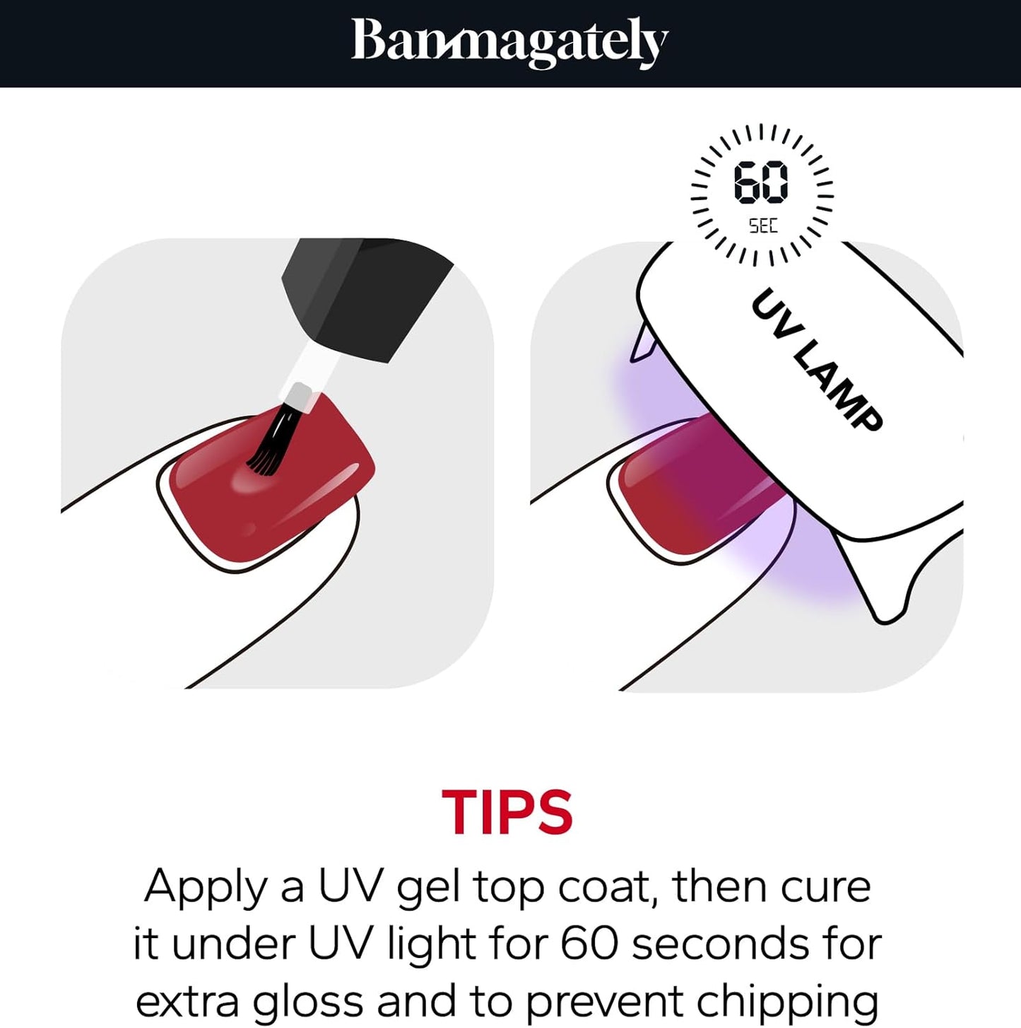 Nail Polish Strips, 20Pcs Salon Quality Gel Nail Stickers, Easy Long Lasting Wraps for Short Nails no UV Light Needed (Red Autumn Flower)