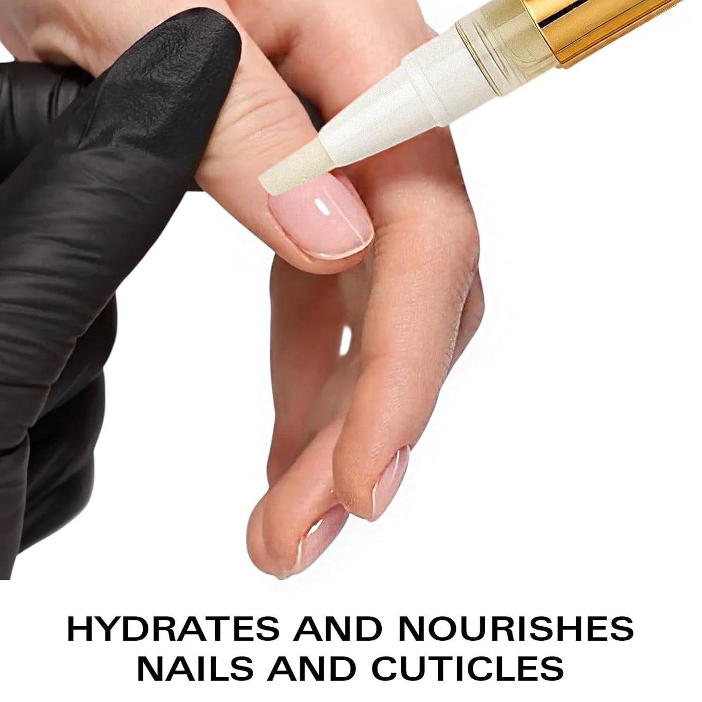 Cuticle Oil Pen - Strawberry Scent, Vitamin E Nail Strengthener and Growth Serum for Nail Care, Nourishing and Hydrating Formula for Healthier, Stronger Nails