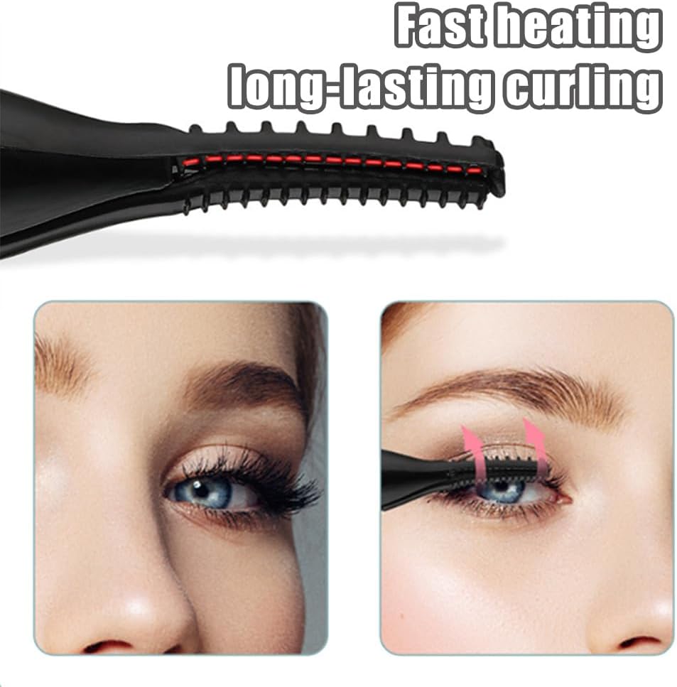 Peshoriadm Eyelash Curler, Electric Eyelash Curler Heated, 2025 New Heated Eyelash Curler with USB Charging, 3 Heat Modes and Smart Temperature Control, Natural Curling 24h Long-Lasting Curl (2Pcs-A)