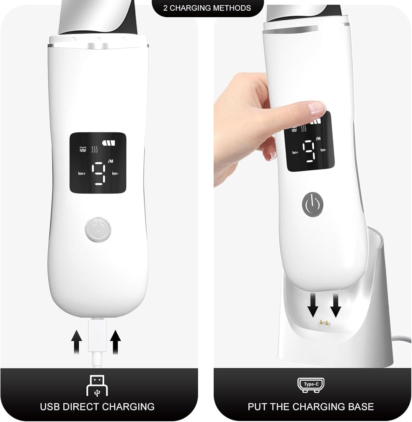 Face Scrubber Skin Spatula - Blackhead Remover with 4 Modes, Pore Extractor Face Spatula Deep Cleansing for Facial Skincare Women Gift