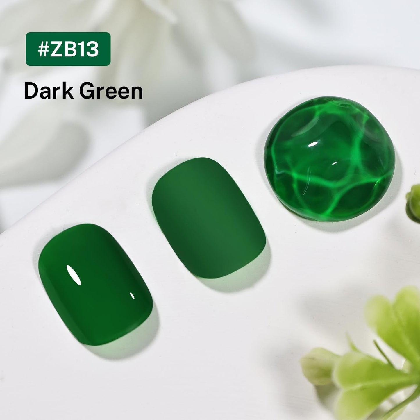 16.5ml Dark Green Nail Polish Large Volume Quick Dry Nail Polish, Long Lasting Shine, Fingernail Toenail Nail Art DIY Home Travel Nail Art Gift